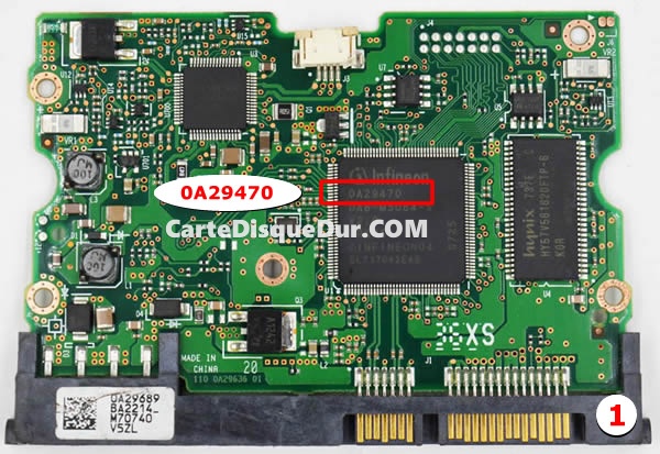 Carte PCB 0A29470 Hitachi DT01ACA300 Type 1
