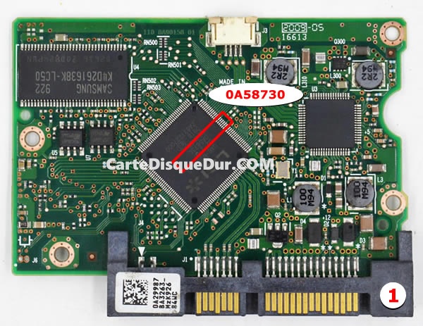 Carte PCB 0A58730 Hitachi HDT721064SLA360