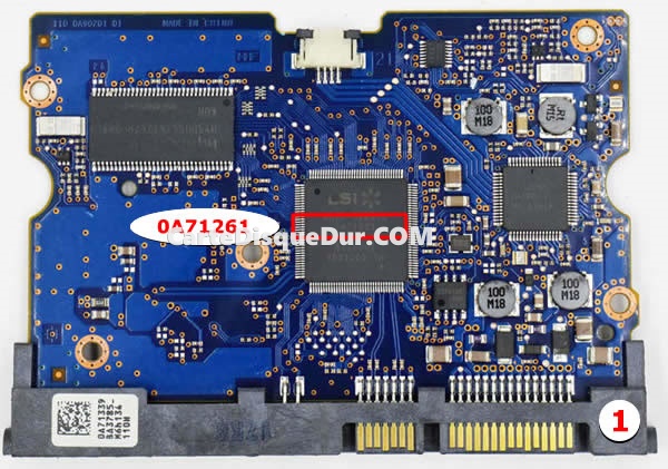 Carte PCB 0A71261 Hitachi HUA721010CLA330 Carte PCB 0A71261 Hitachi HUA721010CLA330