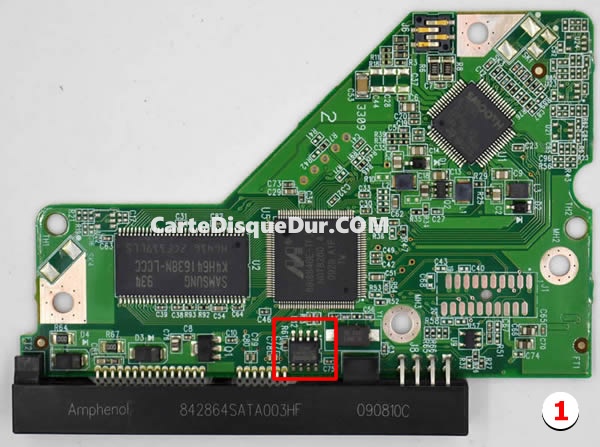 2060-701590-001 Carte PCB Western Digital Type 1