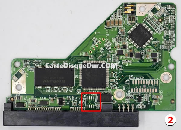 2060-701590-001 Carte PCB Western Digital Type 2