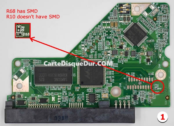 2060-701640-002 Carte PCB Western Digital Type 1