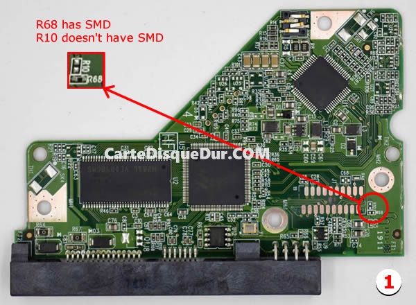 Carte PCB 2060-771640-003 WD WD10EARS