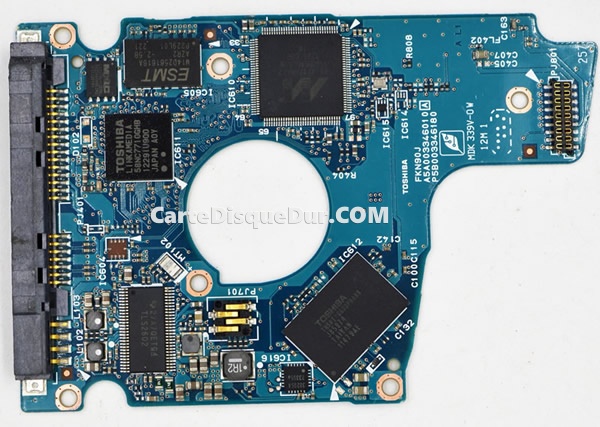 Carte PCB G3346A Toshiba MQ01ABD100H Carte PCB G3346A Toshiba MQ01ABD100H