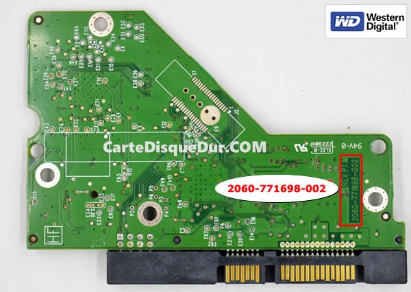 Numéro de PCB disque dur WD